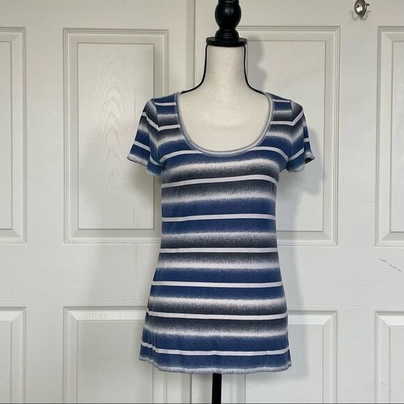 GAP Tops - Gap Scoop Rolled Neck Short Sleeve Tee, Small